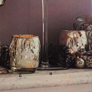 PartyLite Mercury Glass Tealight Holder Set